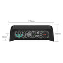 Car OBD HUD Driving Speed Water Temperature Horizontal Slope Meter(X92 OBD+GPS Version)