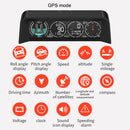 Car OBD HUD Driving Speed Water Temperature Horizontal Slope Meter(X92 OBD+GPS Version)