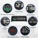 Car HUD Water Temperature Motor Speed Voltage Meter Horizontal Slope Balancer(X88 English Version)