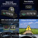 Car HUD Water Temperature Motor Speed Voltage Meter Horizontal Slope Balancer(X88 English Version)