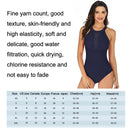 DS109 Ladies Slim And Conservative Halter Neck Swimsuit, Size: M(Black)