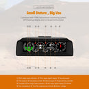 Car HUD Altitude Compass Speed Table GPS+Beidou Overspeed Alarm, Style: Built-in Sensor