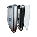 Transparent TPU Car Key Case For BMW Blade Style(Transparent Red)