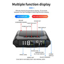 Car Solar HUD Tire Pressure Monitoring GPS Speed Time Altitude Table(Black)
