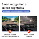 Car Solar HUD Tire Pressure Monitoring GPS Speed Time Altitude Table(Black)