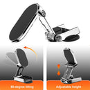 Vehicle Bracket Magnetic Navigation Bracket(Folding Silver)