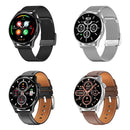 HD3 1.32 Inch Heart Rate Monitoring Smart Watch with Payment Function(Silver Steel)
