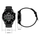 HD3 1.32 Inch Heart Rate Monitoring Smart Watch with Payment Function(Silver Steel)