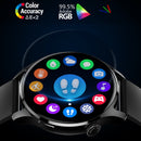 HD3 1.32 Inch Heart Rate Monitoring Smart Watch with Payment Function(Silver Steel)