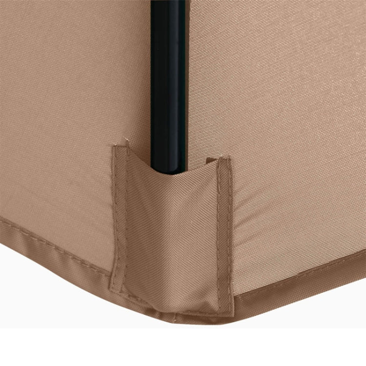 Polyester Parasol Replacement Cloth Round Garden Umbrella Cover, Size: 2m 6 Ribs(Khaki)
