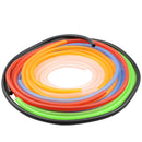 10PCS Motorcycle Modification Oil Pipe Rubber Gasoline Pipe, Length: 1m(Orange)