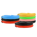 10PCS Motorcycle Modification Oil Pipe Rubber Gasoline Pipe, Length: 1m(Orange)