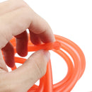 10PCS Motorcycle Modification Oil Pipe Rubber Gasoline Pipe, Length: 1m(Orange)