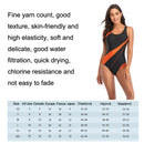 Women Comfortable Triangle One-Piece Swimsuit With Chest Pad, Size: M(Black+Yellow)