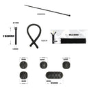 136 In 1 Desktop Data Cable Organizer Storage Winder Combination Set