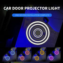 LED Infrared Induction Car Door Welcome Light Night Projection Ambient Light, Specification: Radish (Yellow)(1 Pair/Box)