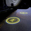 LED Infrared Induction Car Door Welcome Light Night Projection Ambient Light, Specification: Drink (Yellow)(1 Pair/Box)