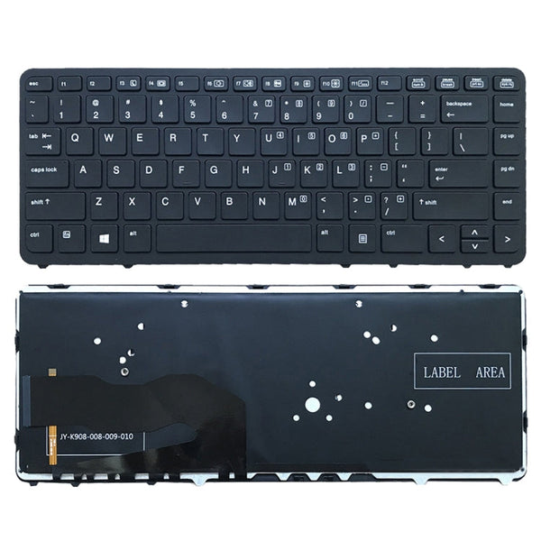 US Version Keyboard For HP Elitebook 840 G1/850 G1/840 G2/ZBook 14(Black Frame with Backlight)