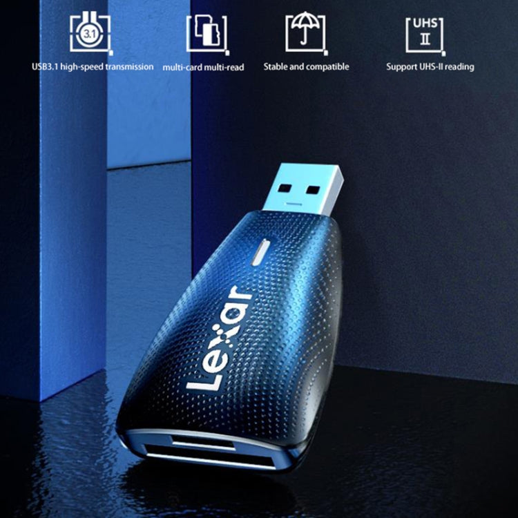 Lexar LRW450U 2 In 1 USB3.1 High Speed Computer Card Reader(Black)