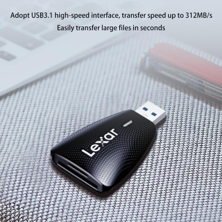Lexar LRW450U 2 In 1 USB3.1 High Speed Computer Card Reader(Black)
