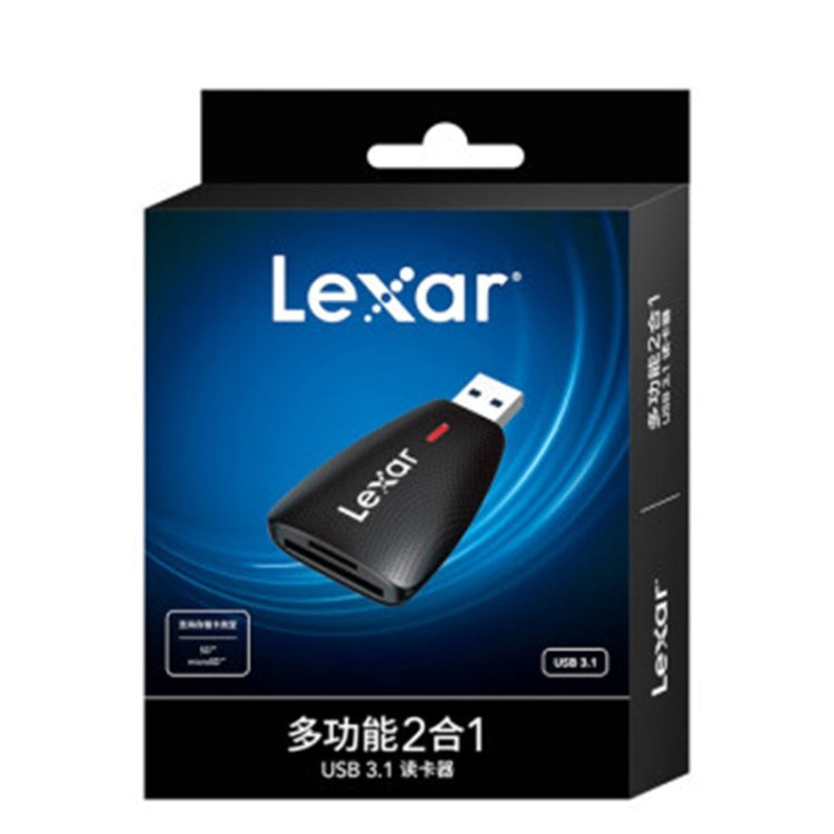 Lexar LRW450U 2 In 1 USB3.1 High Speed Computer Card Reader(Black)