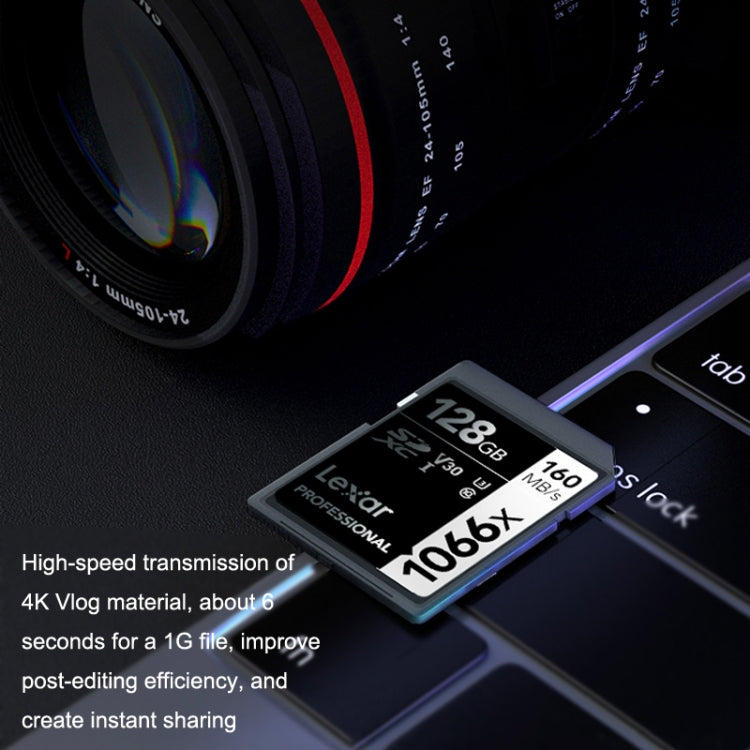 Lexar 1066X SLR Mirrorless Camera High Speed SD Card, Capacity: 128GB