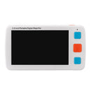 5.0 inch Portable HD Electronic Vision Aid Low Vision Magnifying Glass Reader, US Plug(White)