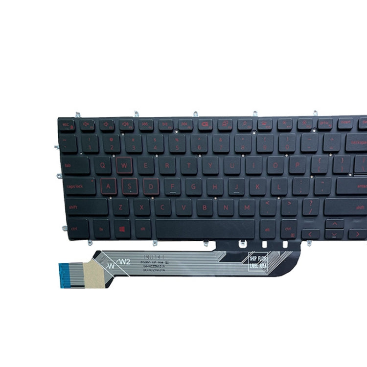 US Version Keyboard For Dell Inspiron 15-7566 5567 7567 5565 5570 7577 P65F(Red with Backlight)