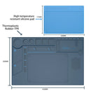 BAKU BA-695 2 in 1 TPR+Silicone Computer Phone Repair Desk Mat Heat Resistant Insulation Mat
