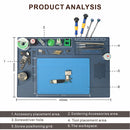 BAKU BA-695 2 in 1 TPR+Silicone Computer Phone Repair Desk Mat Heat Resistant Insulation Mat