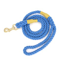 Pet Traction Rope Hand Knitted Cotton Dog Leash(Royal Blue)