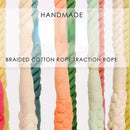 Pet Traction Rope Hand Knitted Cotton Dog Leash(Dark Green)
