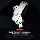 Netac U782C Type-C Dual Interface High-Speed Metal Computer USB Flash Drive, Capacity: 64GB