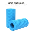 1 Pair Dumbbell Barbell Grip Silicone Thick Bar Handles(Black)