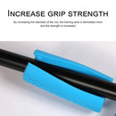 1 Pair Dumbbell Barbell Grip Silicone Thick Bar Handles(Black)