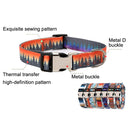 2 PCS Pet Ethnic Style Polyester Cotton Print Pattern Collar, Size: S: 1.5x27-43cm(Diamond )