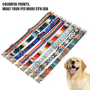 2 PCS Pet Ethnic Style Polyester Cotton Print Pattern Collar, Size: M: 2.0x32-52cm(Maya Fans)
