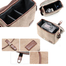 Casual SLR Camera Canvas Crossbody Bag(Blue)
