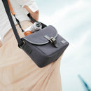 Casual SLR Camera Canvas Crossbody Bag(Gray)