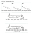 2 PCS VXM 3 In 1 Stainless Steel Mountain Bike Road Bike Chain Gauge