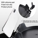 Car Water Cup Holder Dinner Plate Rack Rotatable Mobile Phone Holder(Black)