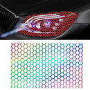 Honeycomb Rear Tail Light Reflective Decorative Sticker 48x30cm(Laser)