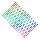 Honeycomb Rear Tail Light Reflective Decorative Sticker 48x30cm(Laser)