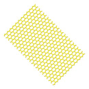 Honeycomb Rear Tail Light Reflective Decorative Sticker 48x30cm(Reflector Yellow)