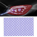 Honeycomb Rear Tail Light Reflective Decorative Sticker 48x30cm(Reflective Dark Blue)