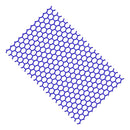 Honeycomb Rear Tail Light Reflective Decorative Sticker 48x30cm(Reflective Dark Blue)