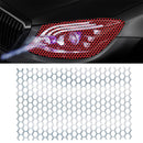 Honeycomb Rear Tail Light Reflective Decorative Sticker 48x30cm(Silver)