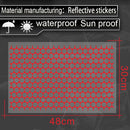 Honeycomb Rear Tail Light Reflective Decorative Sticker 48x30cm(Laser)
