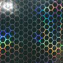 Honeycomb Rear Tail Light Reflective Decorative Sticker 48x30cm(Laser)