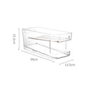 Transparent 2 Layer Automatic Roll-off Cans Beverage Refrigerated Storage Box